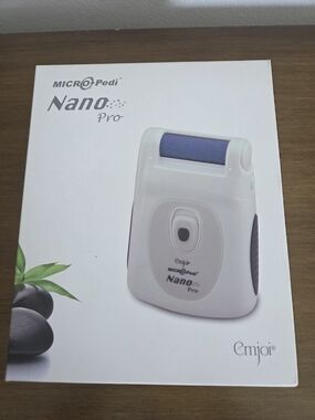 Nano Pro Electric Foot File in White and Blue by Nano